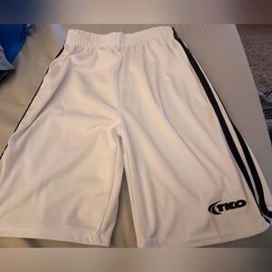 Boys size 10/12, TKO white athletic shorts